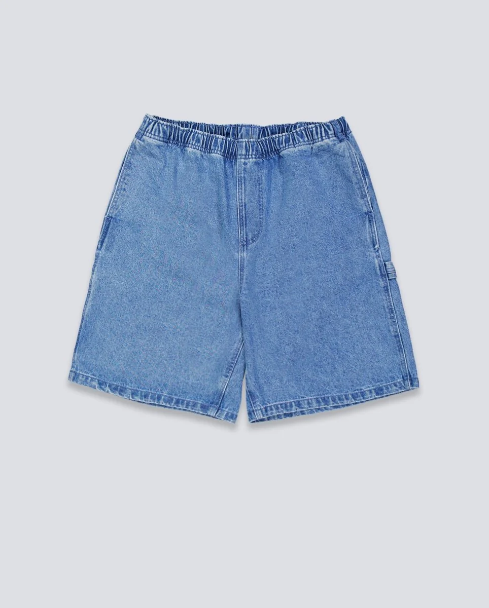 Pantalón Vaquero Corto Obey Easy Denim Azul Claro Hombre