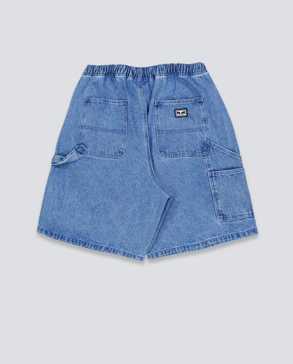 Pantalón Vaquero Corto Obey Easy Denim Azul Claro Hombre - Image 2
