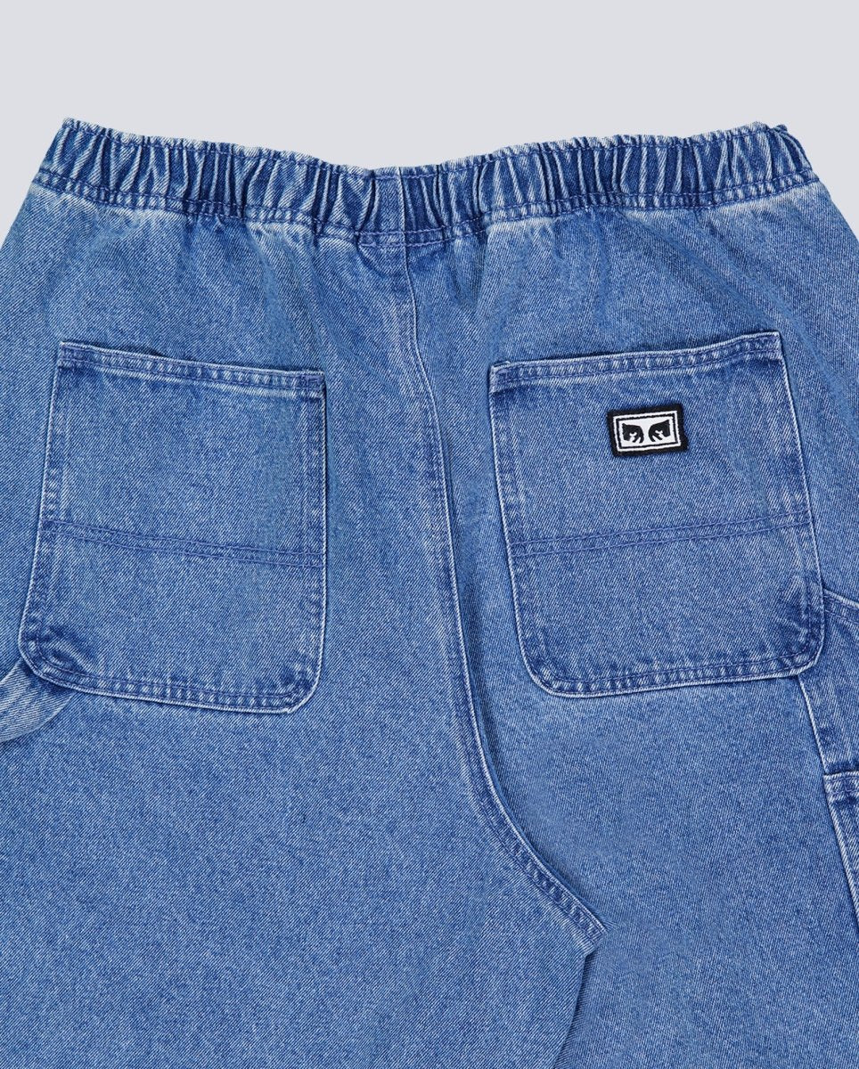 Pantalón Vaquero Corto Obey Easy Denim Azul Claro Hombre - Image 4