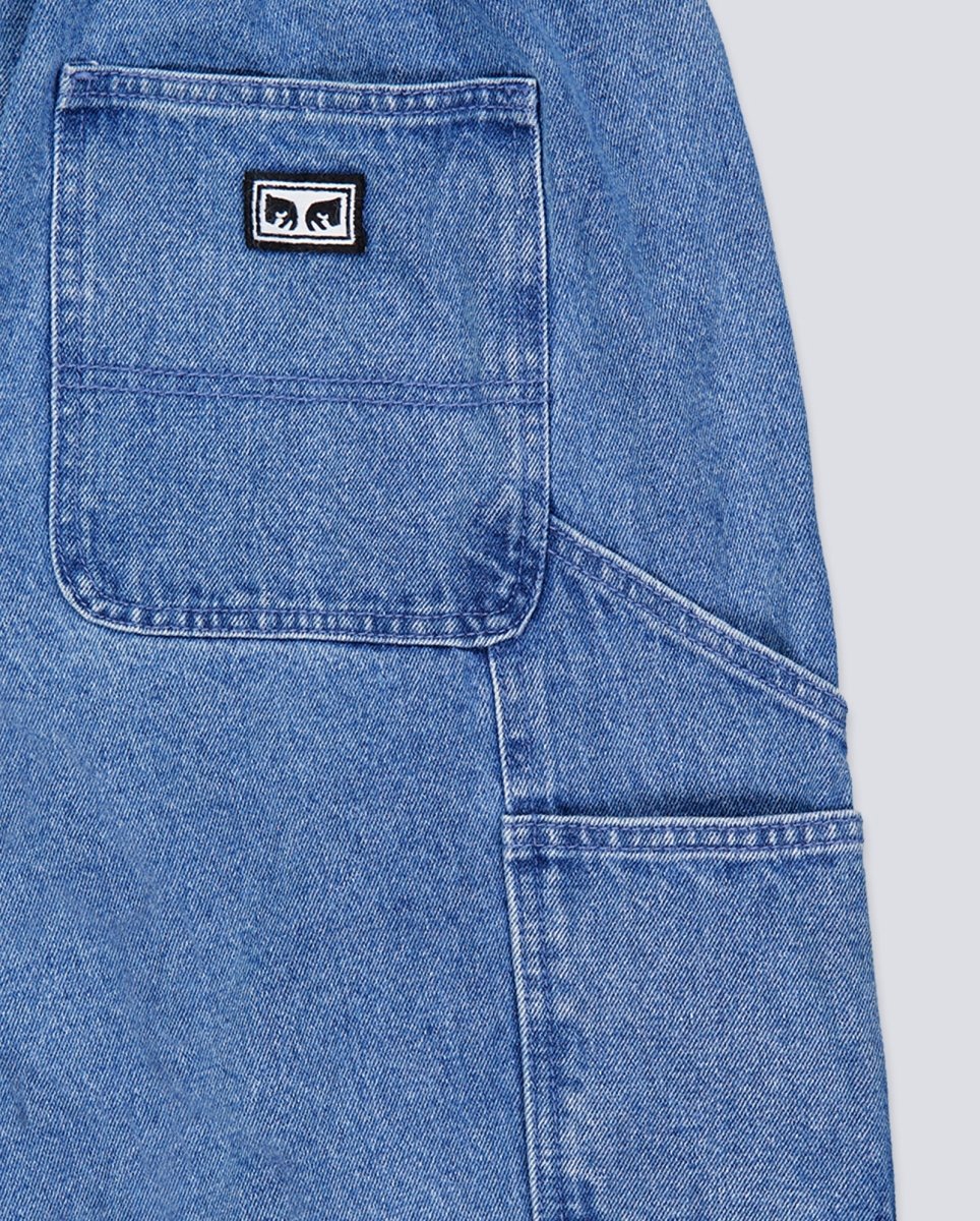 Pantalón Vaquero Corto Obey Easy Denim Azul Claro Hombre - Image 5