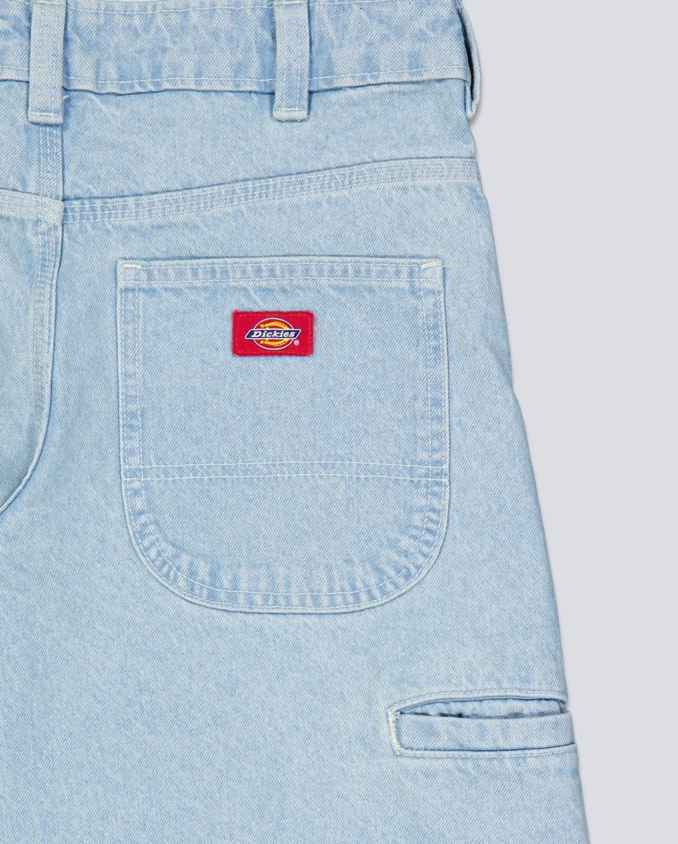 Pantalón Vaquero Dickies 957 Loose Tapered Work Jeans Azul Claro Mujer - Image 4