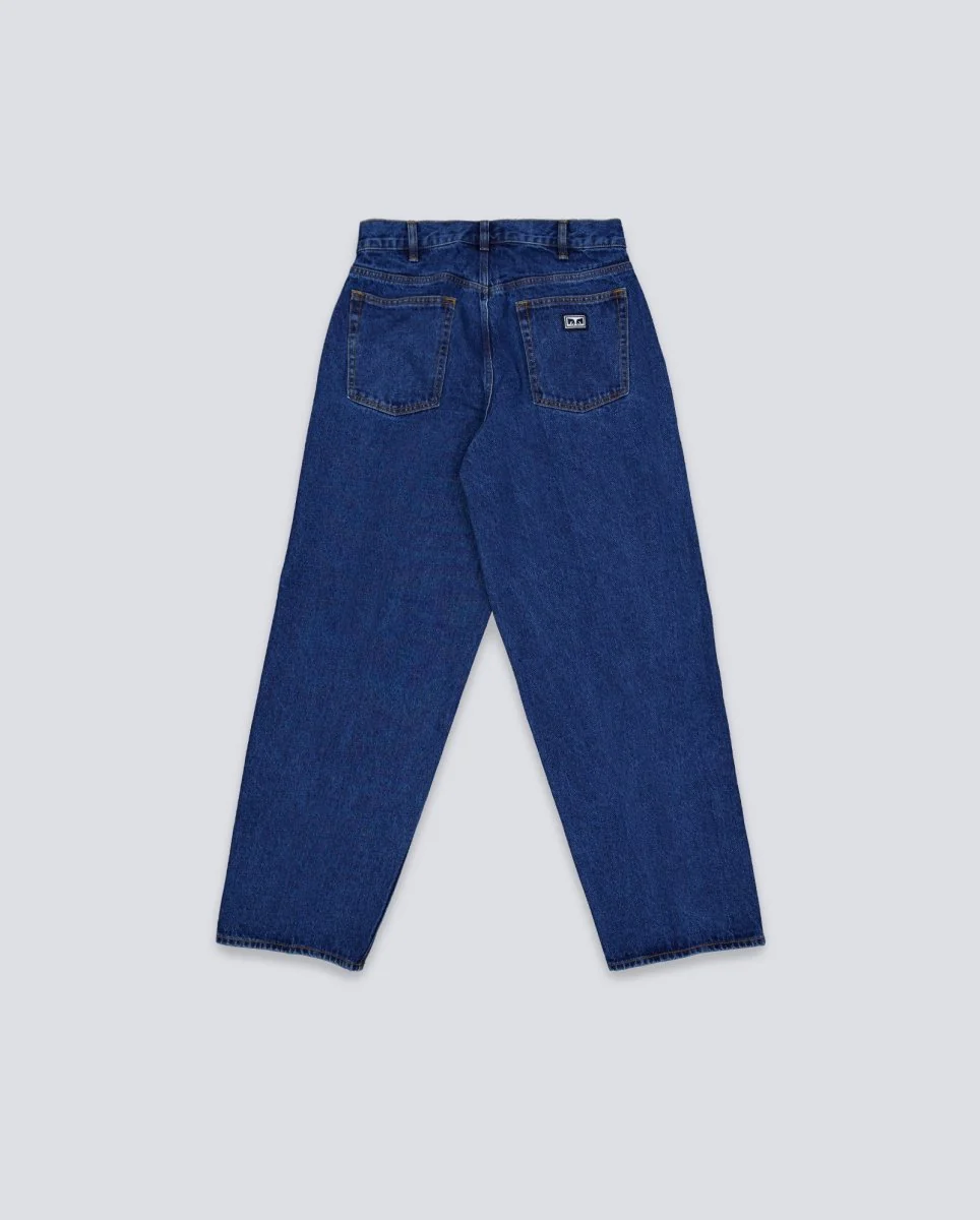 Pantalón Vaquero Obey Bigwig Baggy Azul Hombre - Image 3