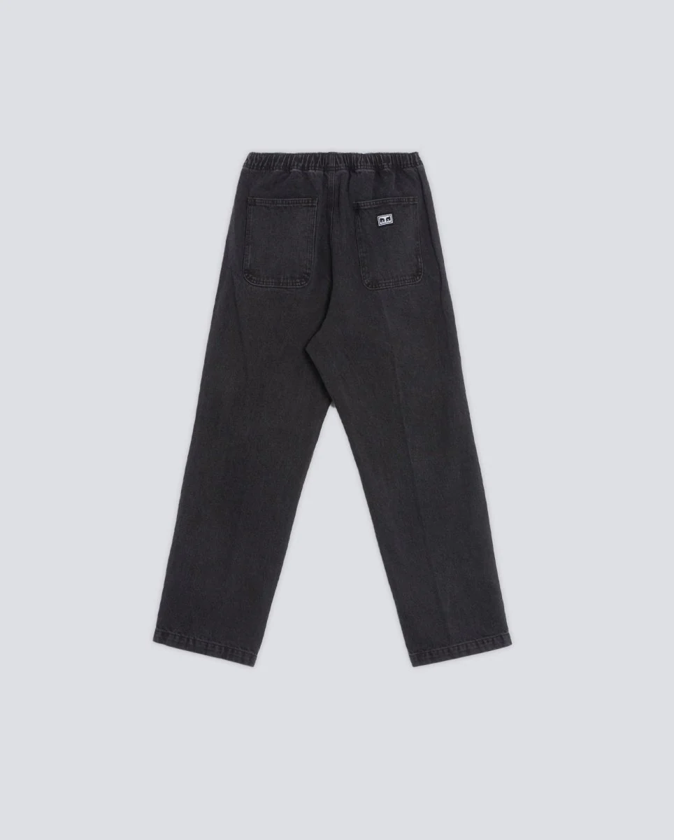 Pantalón Vaquero Obey Easy Denim Negro Hombre - Image 3