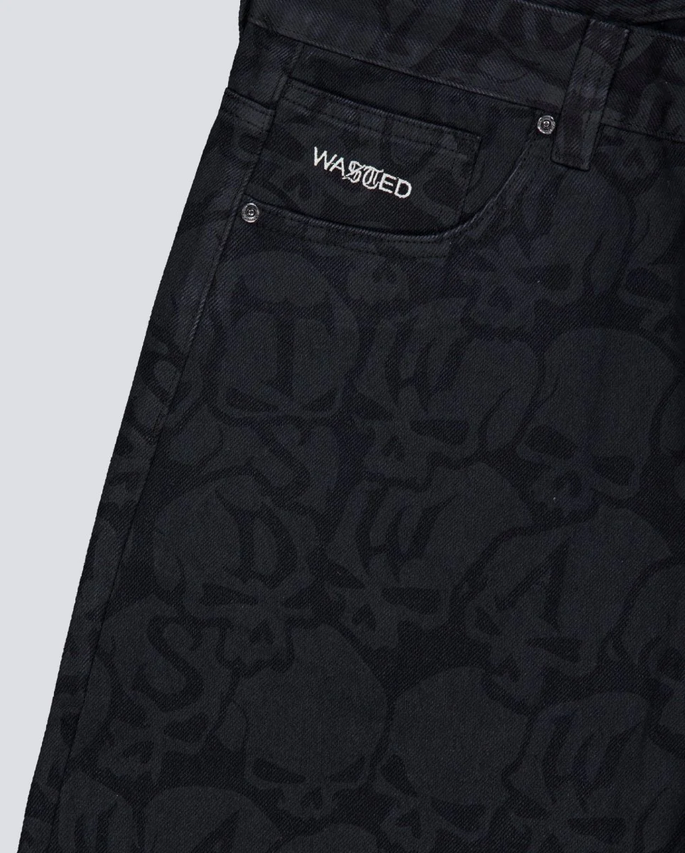Pantalón Vaquero Wasted Paris Bury Casper Negro Unisex - Image 2