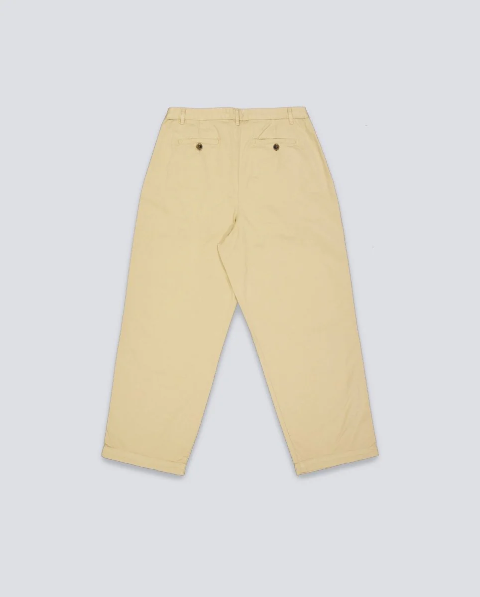 Pantalón We Are Not Friends Pleat Cream Chino Beige Hombre - Image 2