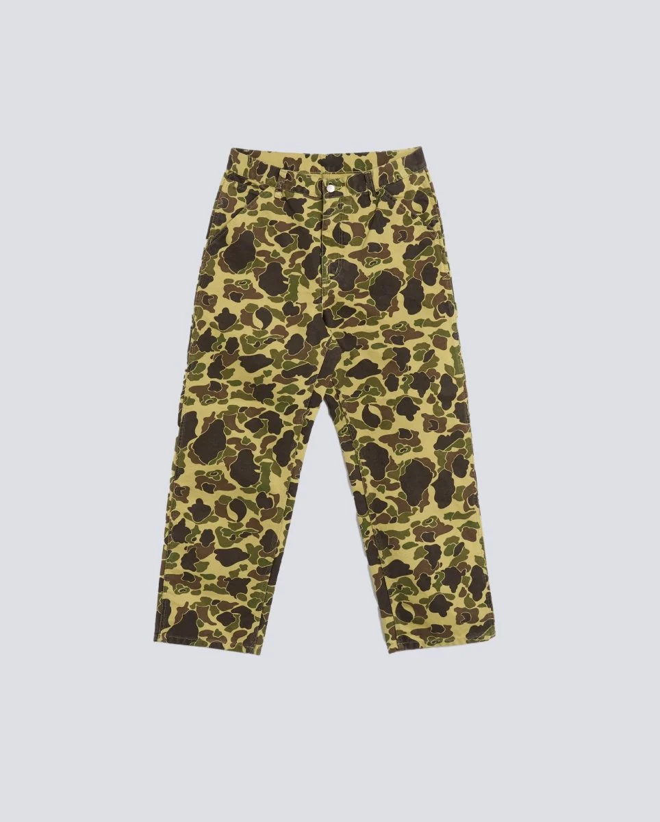 Pantalón Carhartt WIP Duck Single Knee Verde Hombre