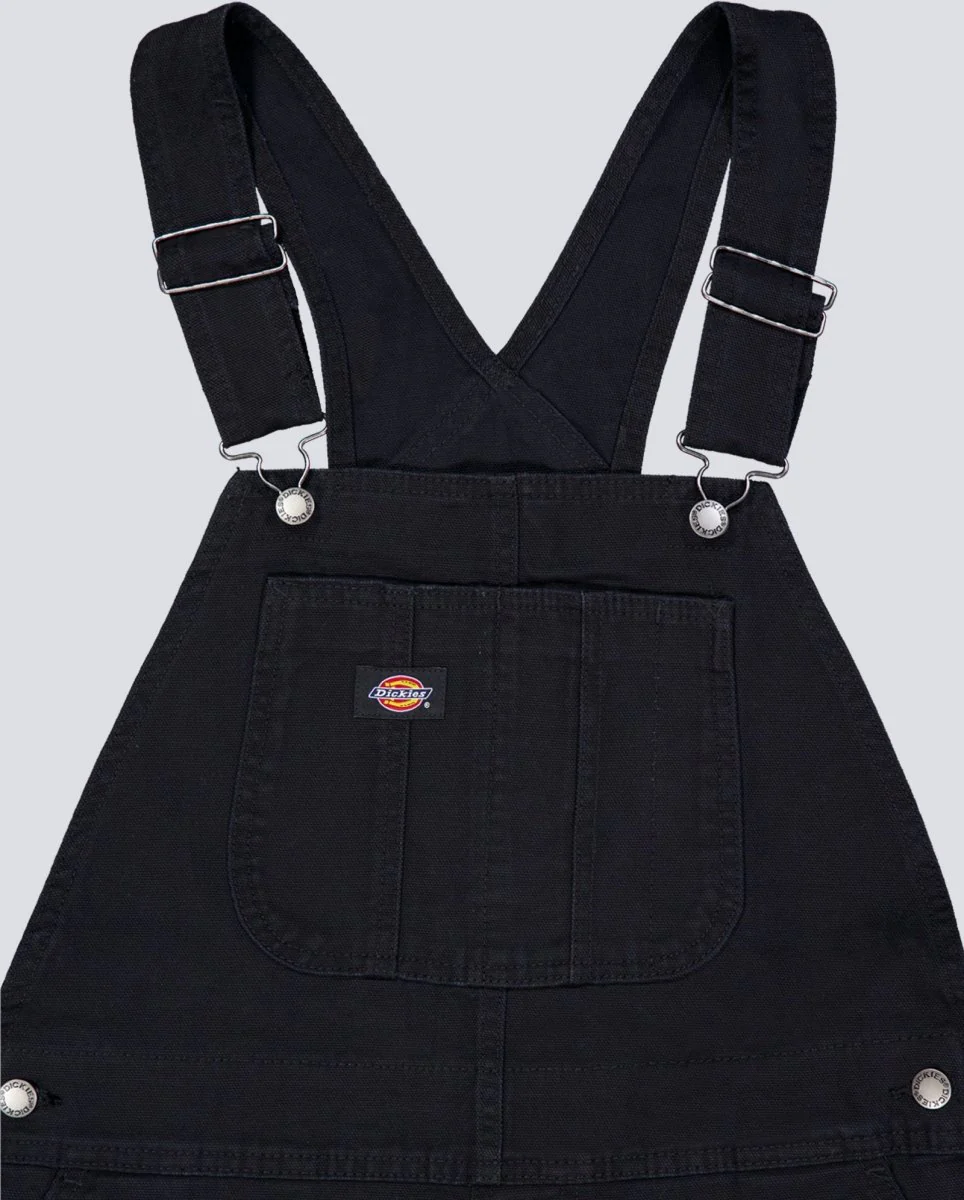 Peto Corto Dickies Duck Canvas Negro Mujer - Image 2