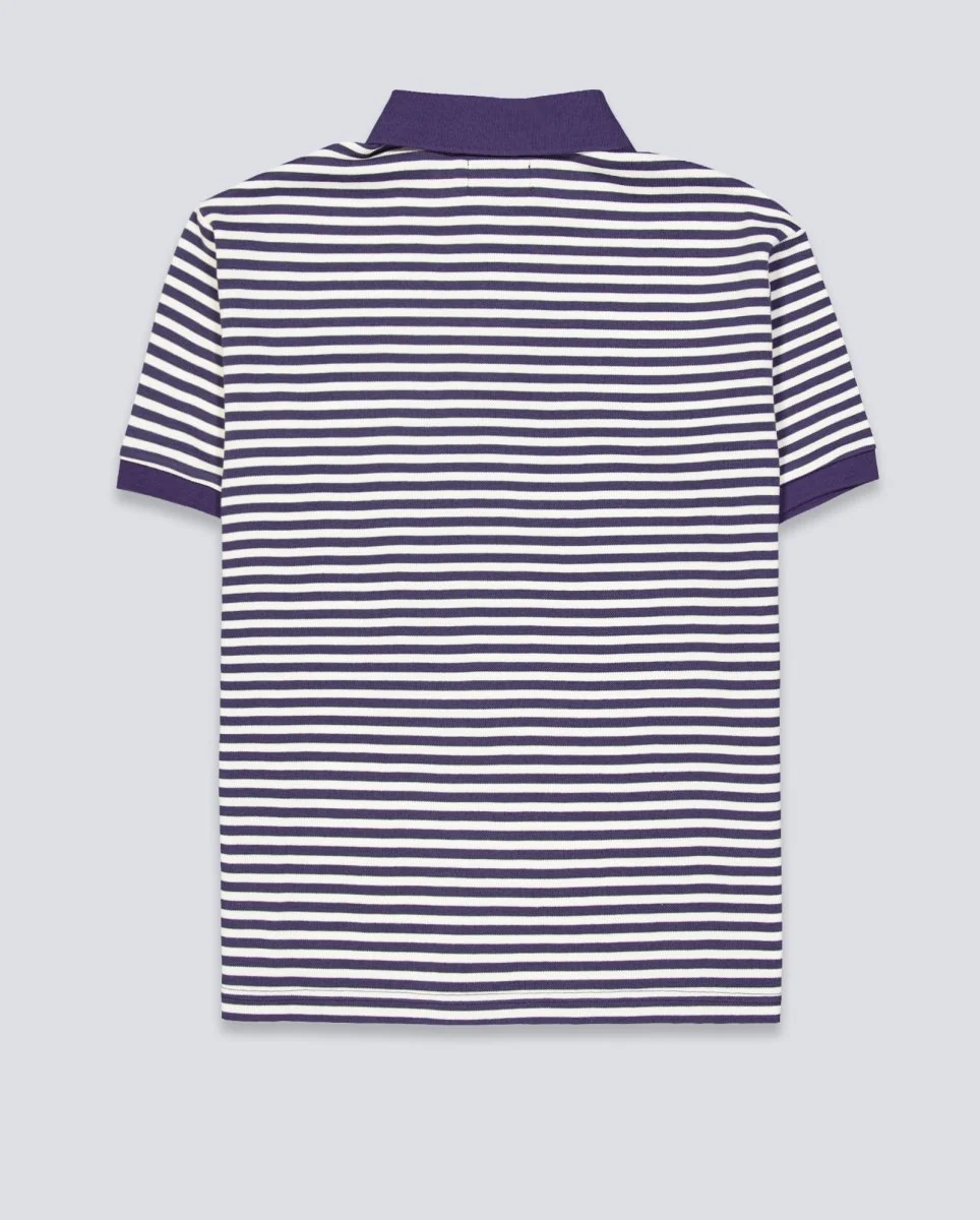 Polo Butter Goods Tunnel Azul Y Blanco Unisex - Image 4