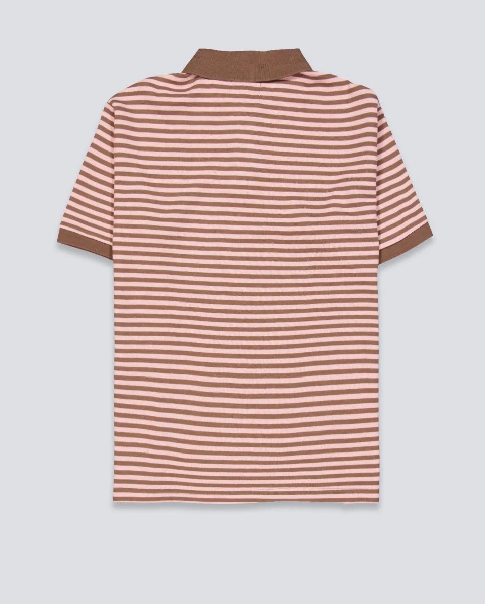 Polo Butter Goods Tunnel Rosa y Marrón Unisex - Image 3