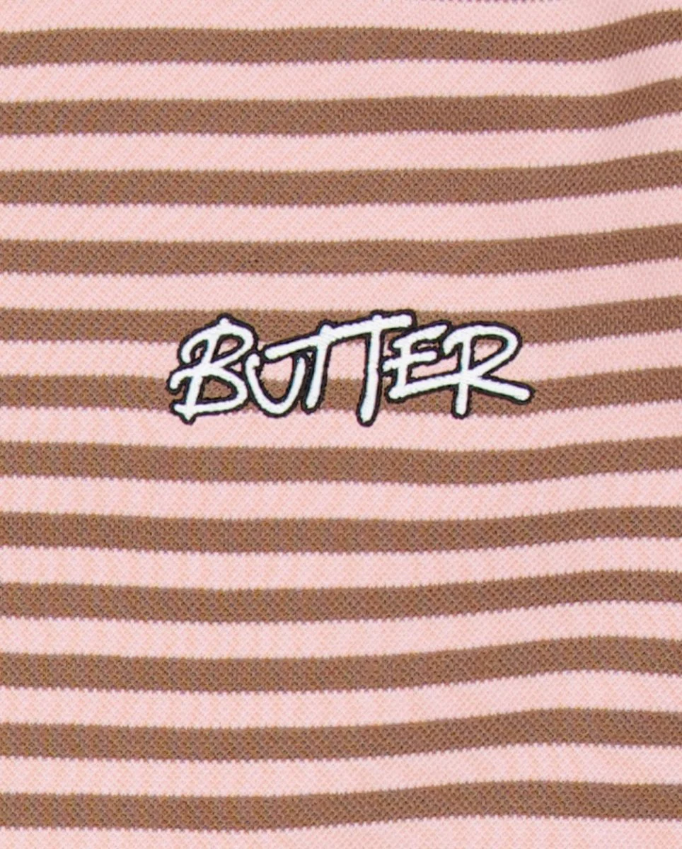 Polo Butter Goods Tunnel Rosa y Marrón Unisex - Image 6