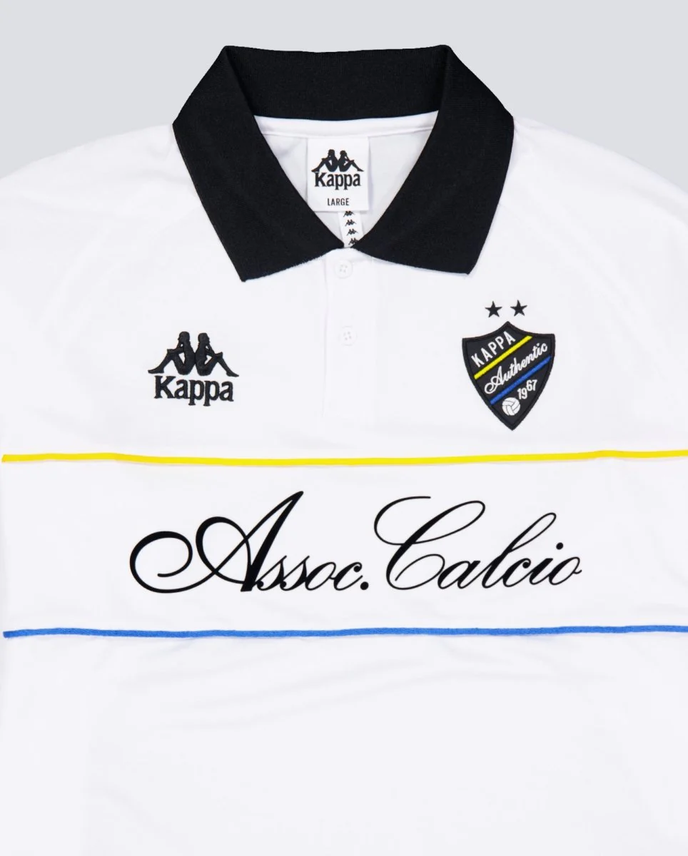 Polo Kappa Olafure Blanca Unisex - Image 3