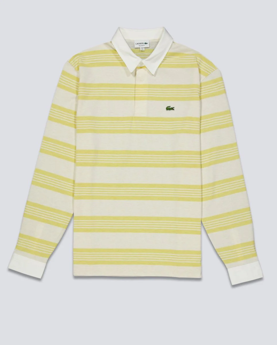 Polo Lacoste Chemise Rugby Amarillo Unisex