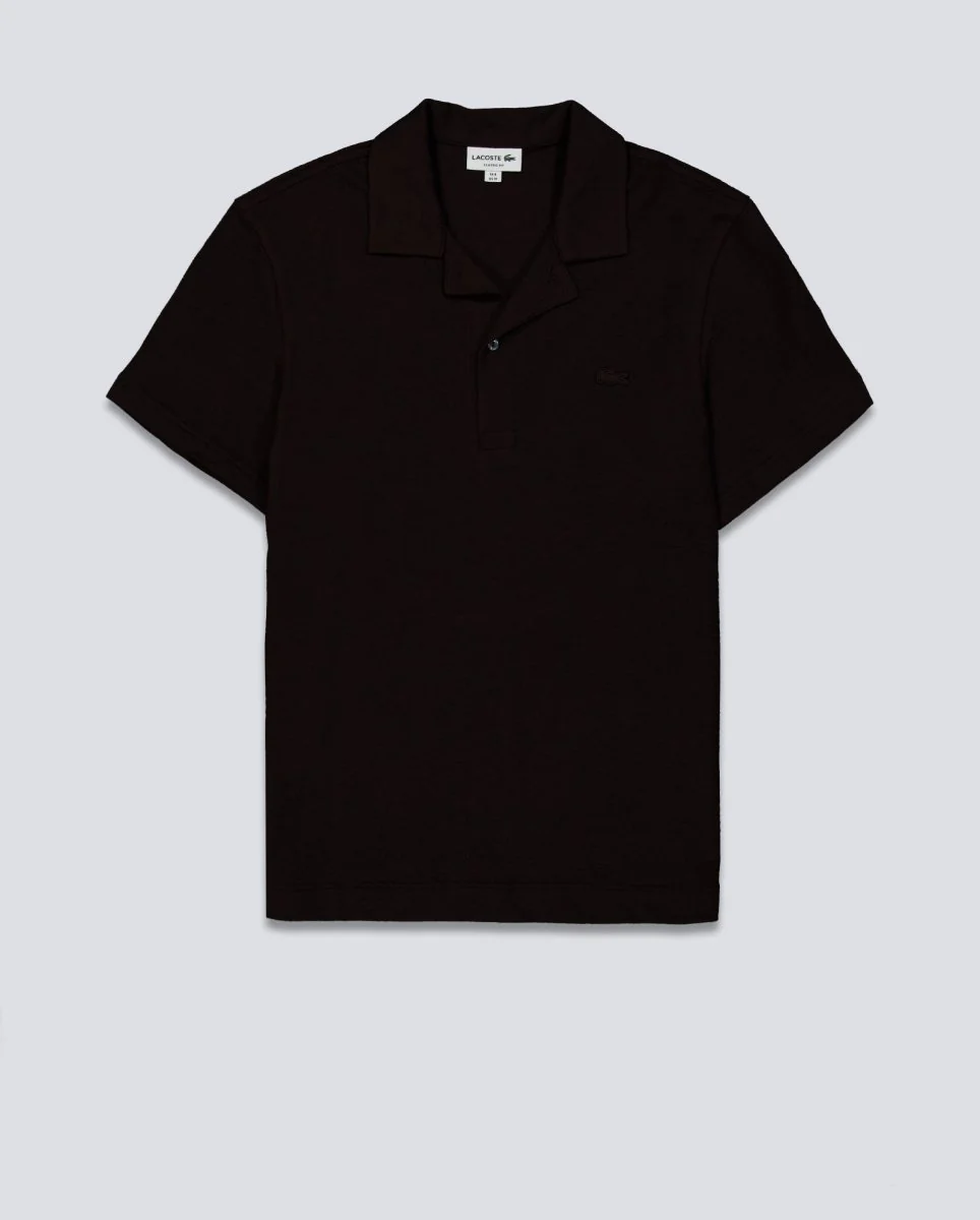 Polo Lacoste Chemise Col Bord Cotes Marrón Unisex