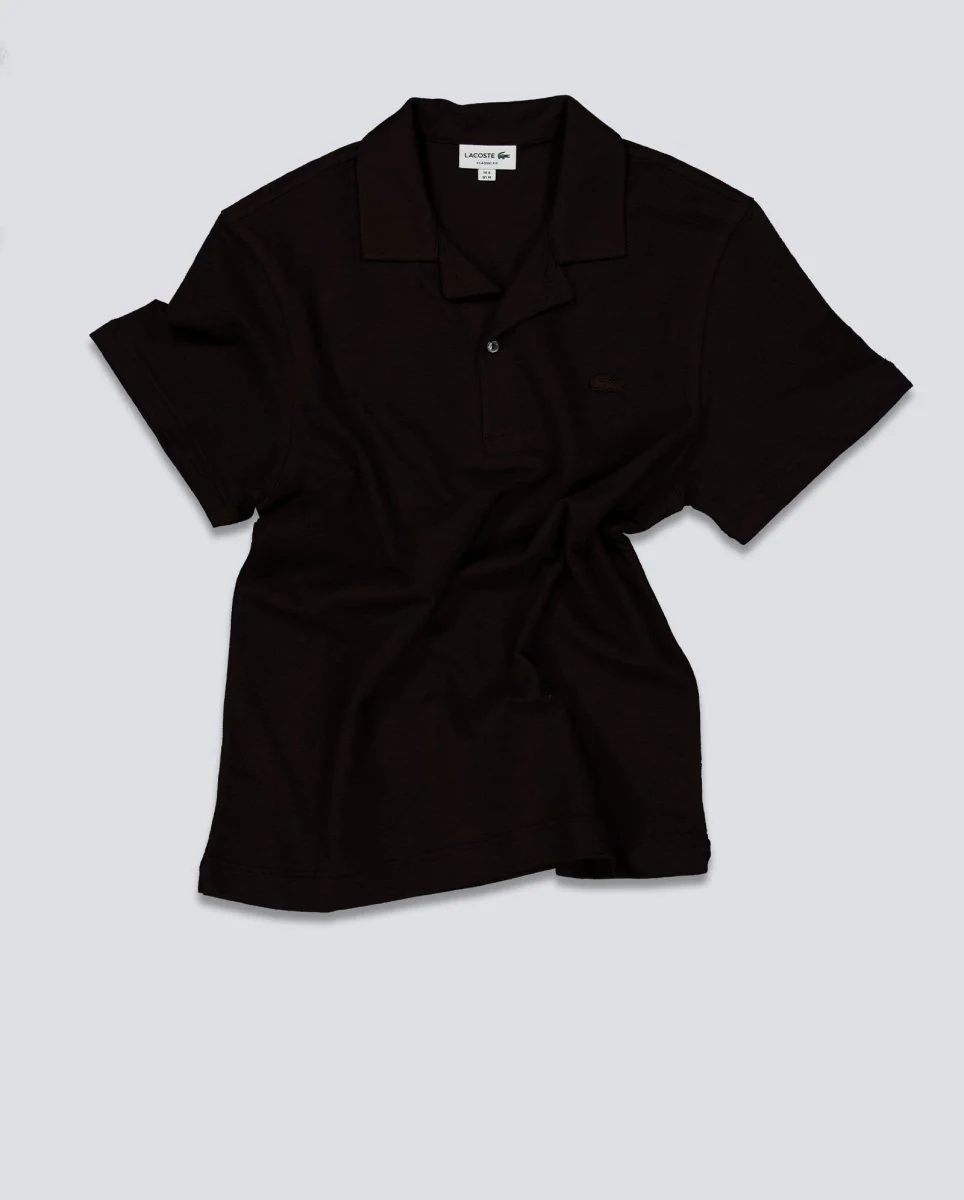Polo Lacoste Chemise Col Bord Cotes Marrón Unisex - Image 2