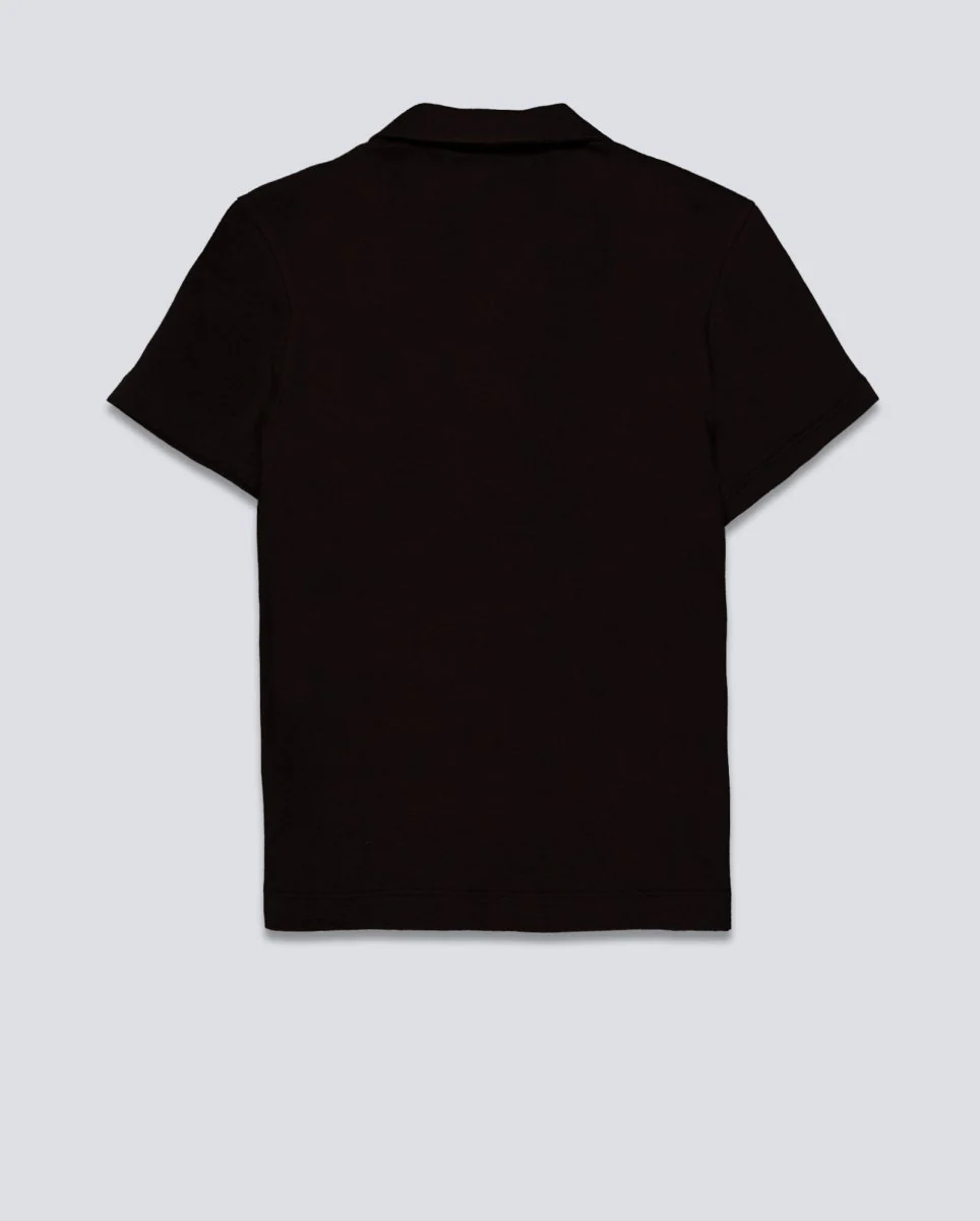 Polo Lacoste Chemise Col Bord Cotes Marrón Unisex - Image 4