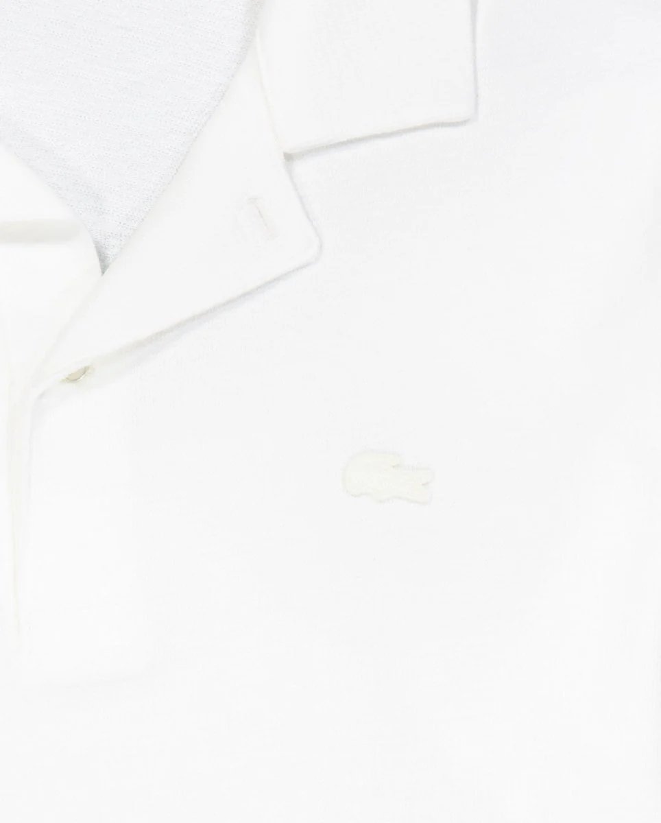 Polo Lacoste Manga Corta Blanco Hombre - Image 5