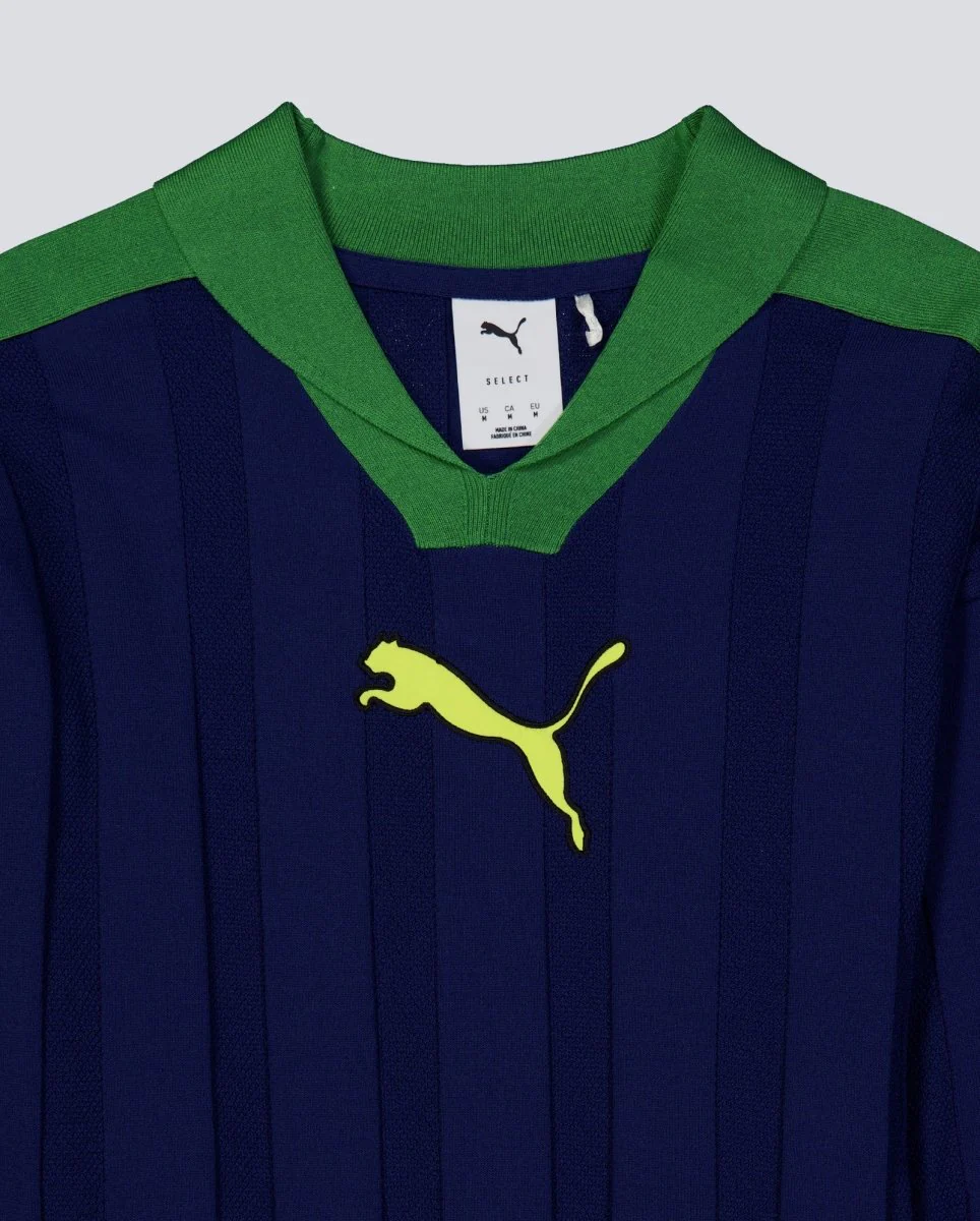Polo T7 Longsleeve Azul Y Verde Unisex - Image 3