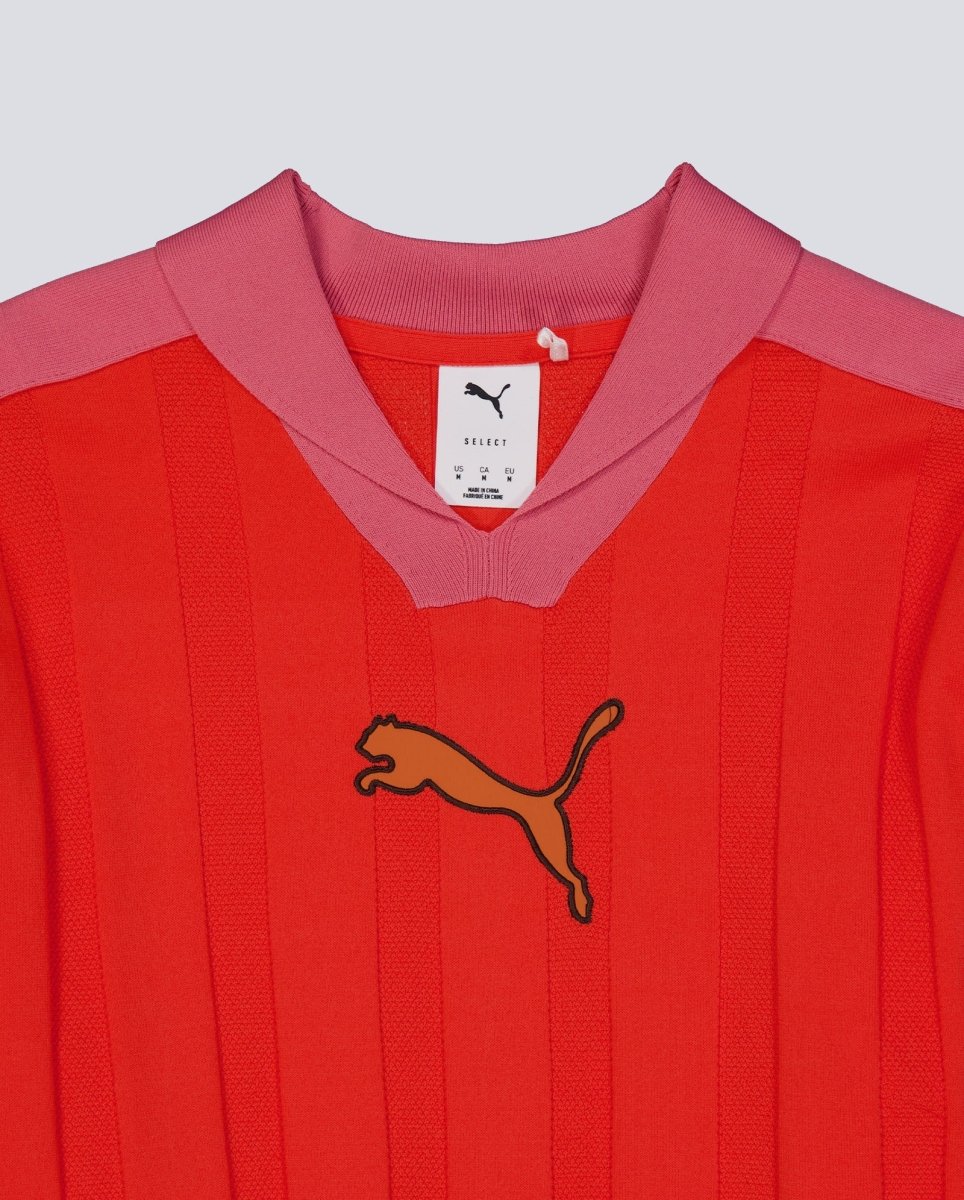 Polo Puma T7 Longsleeve Rojo Y Rosa Unisex - Image 3