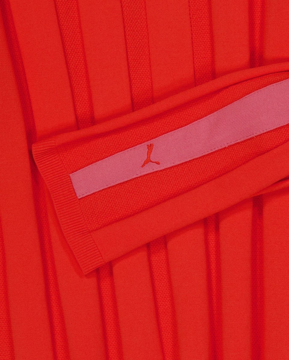 Polo Puma T7 Longsleeve Rojo Y Rosa Unisex - Image 4