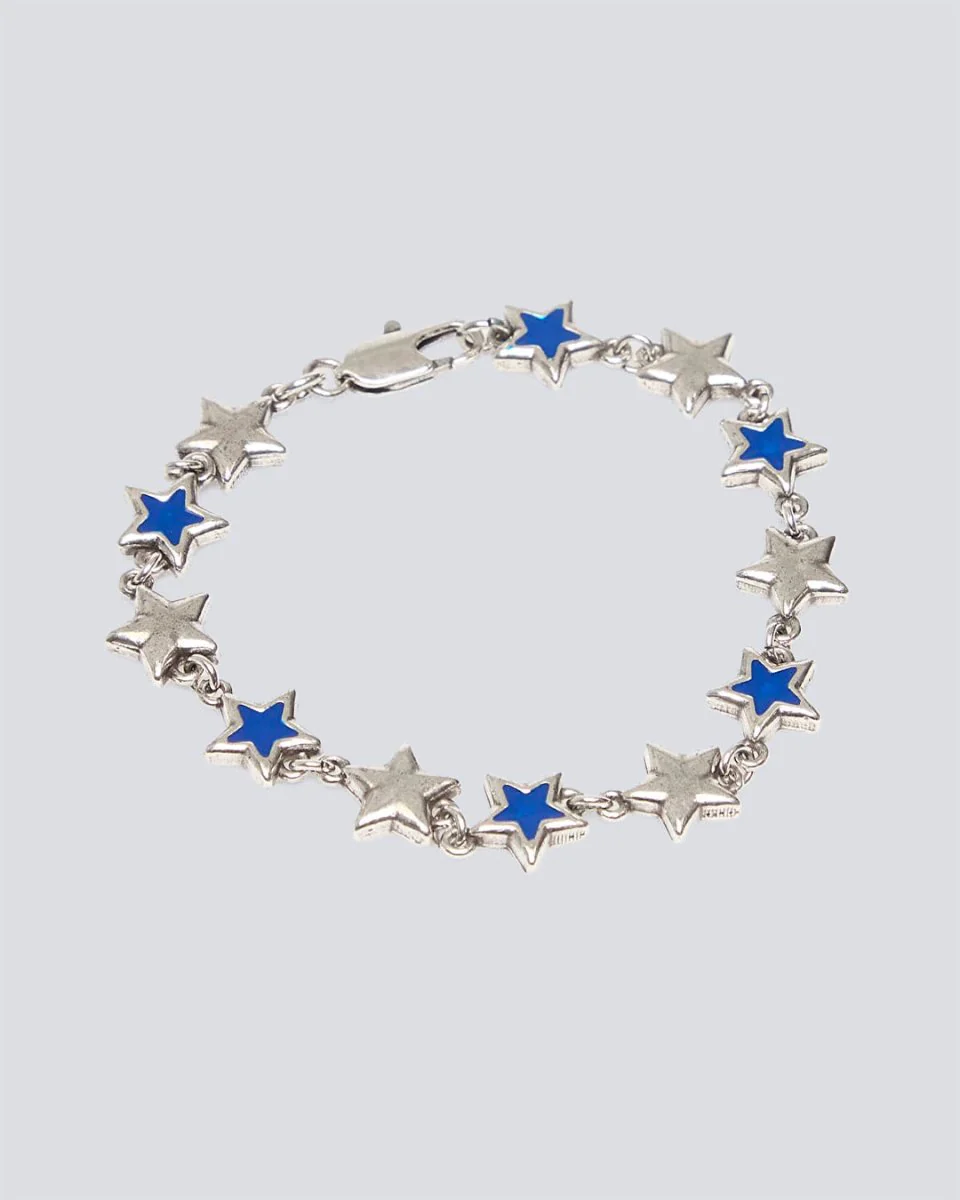 Pulsera Twojeys Enameled Stars Azul Unisex