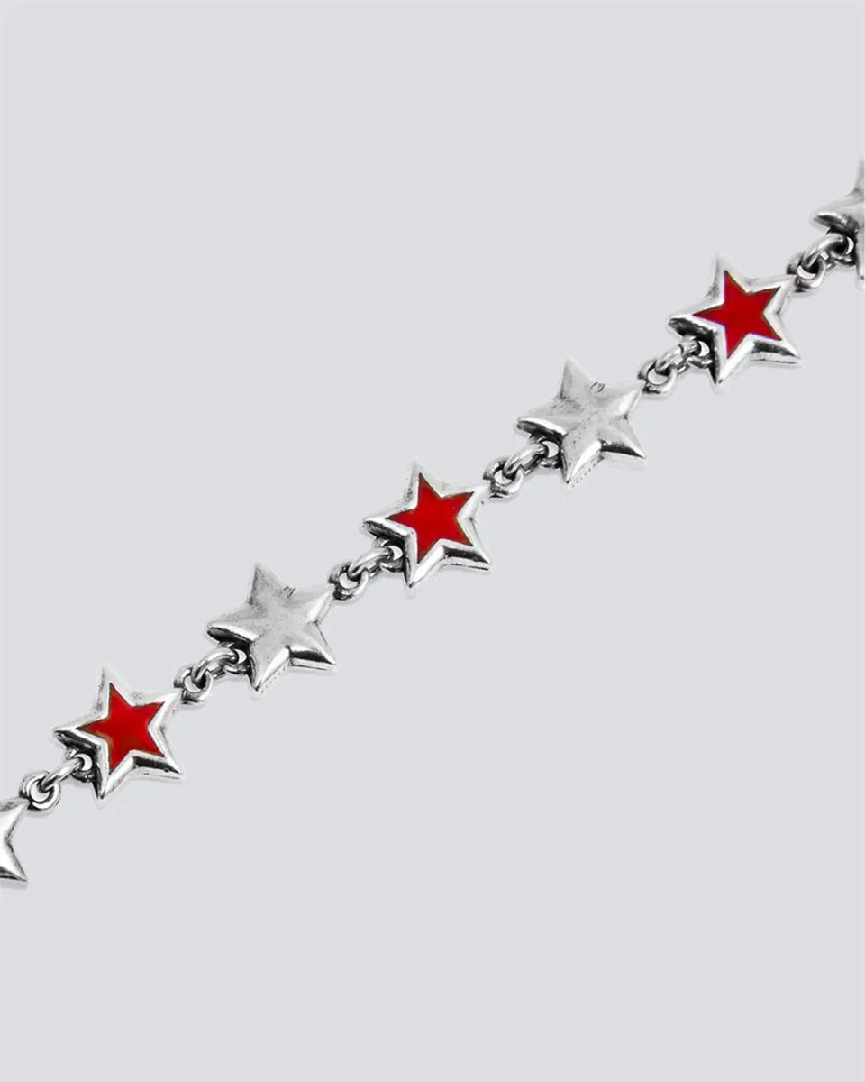 Pulsera Twojeys Enameled Stars Bracelet Red Unisex - Image 2