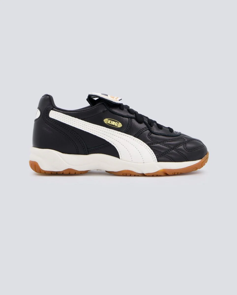 Puma King Indoor Negro Y Blanco Mujer
