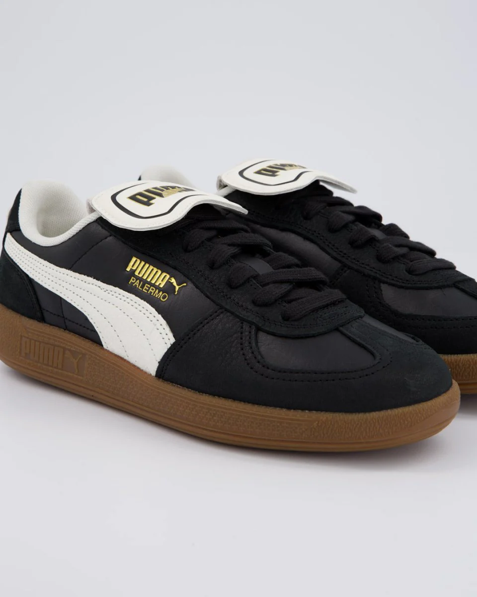 Puma Palermo Premium Negro Y Blanco Mujer - Image 2