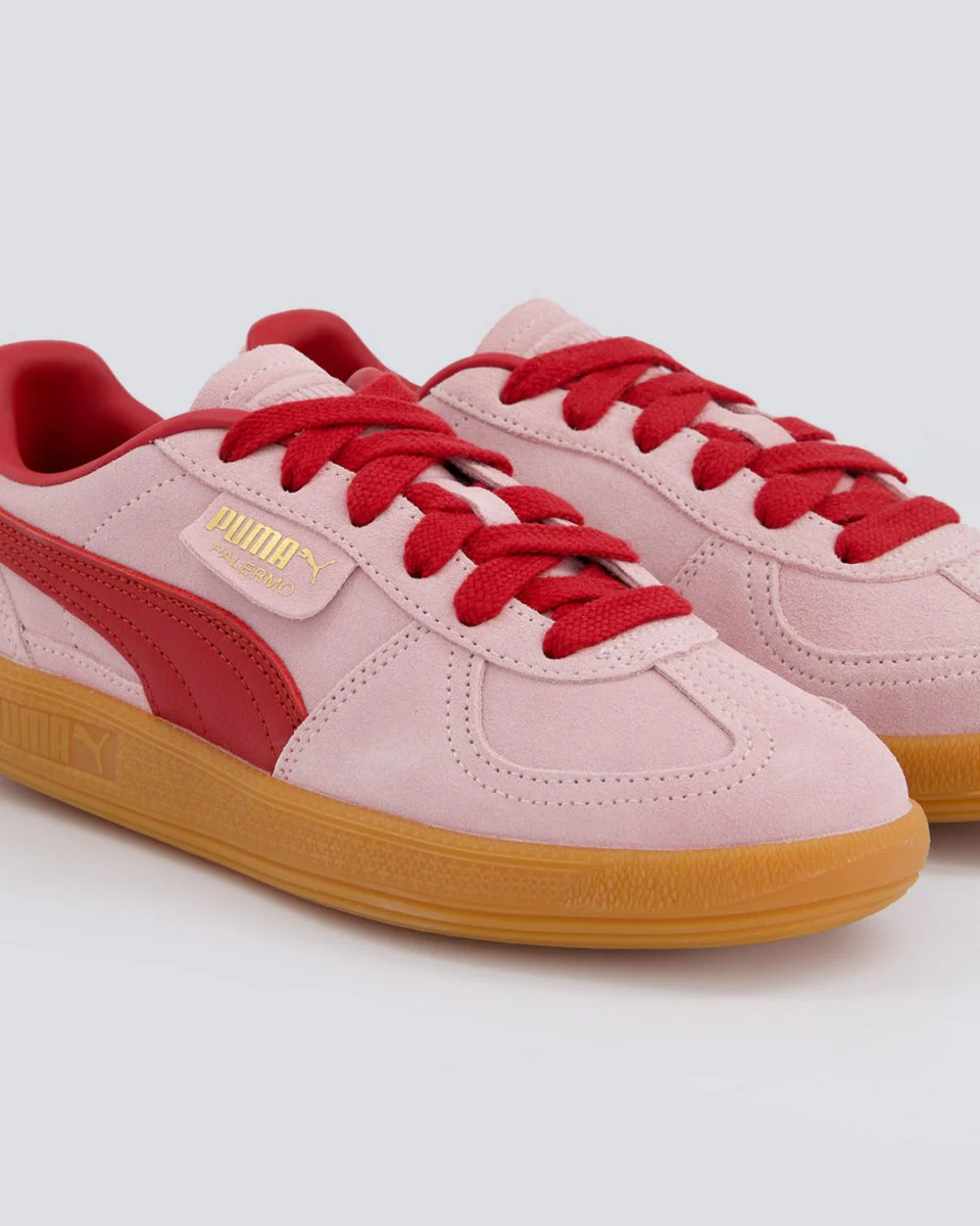 Puma Palermo Premium Rosa Y Rojo Mujer - Image 2