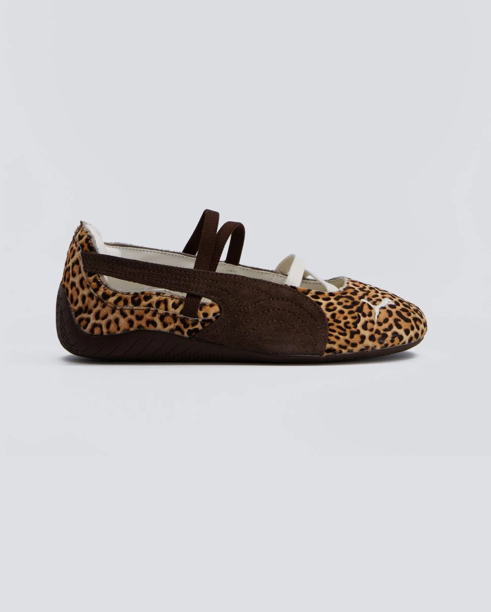 Puma Speedcat Bailarinas Leopard Marrón Mujer