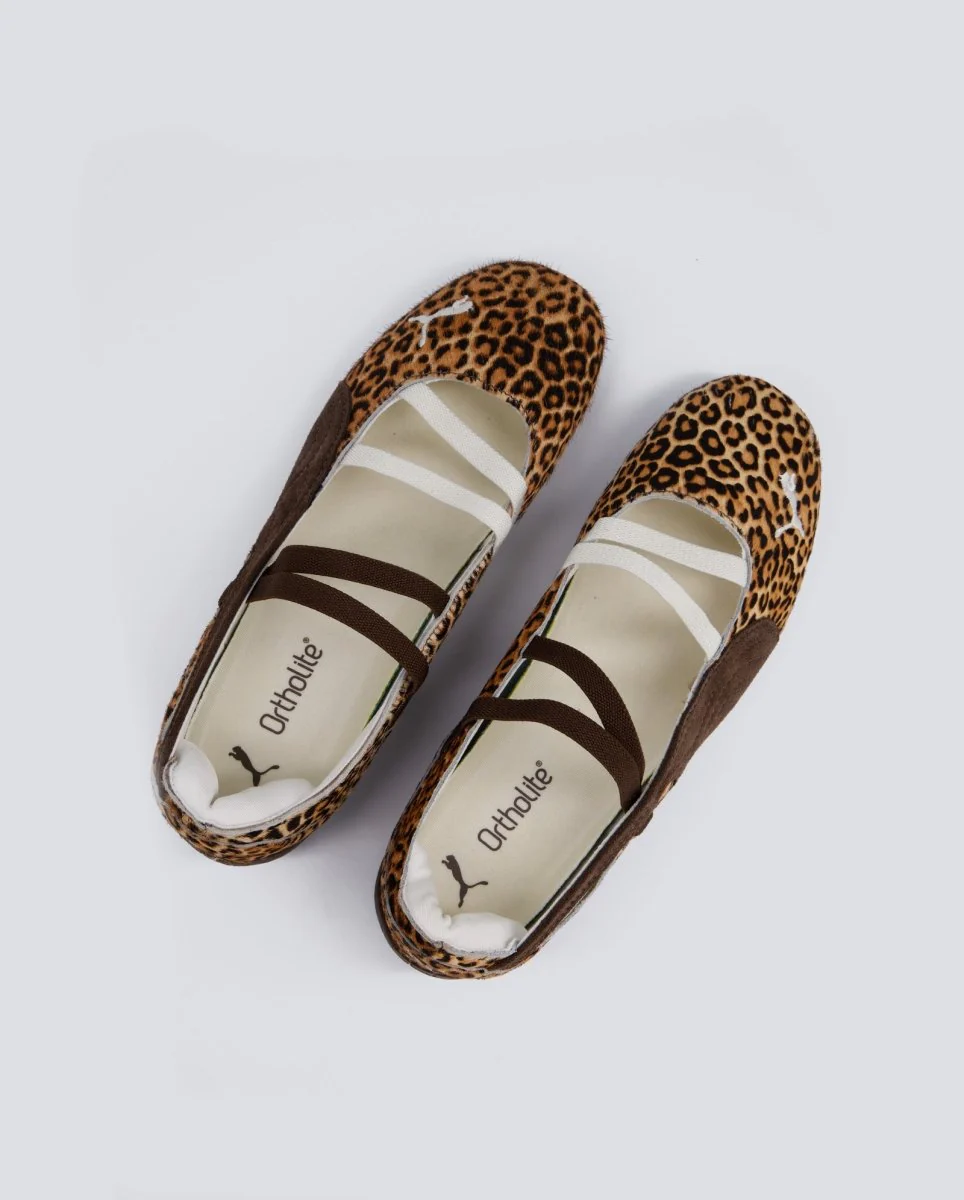 Puma Speedcat Bailarinas Leopard Marrón Mujer - Image 3