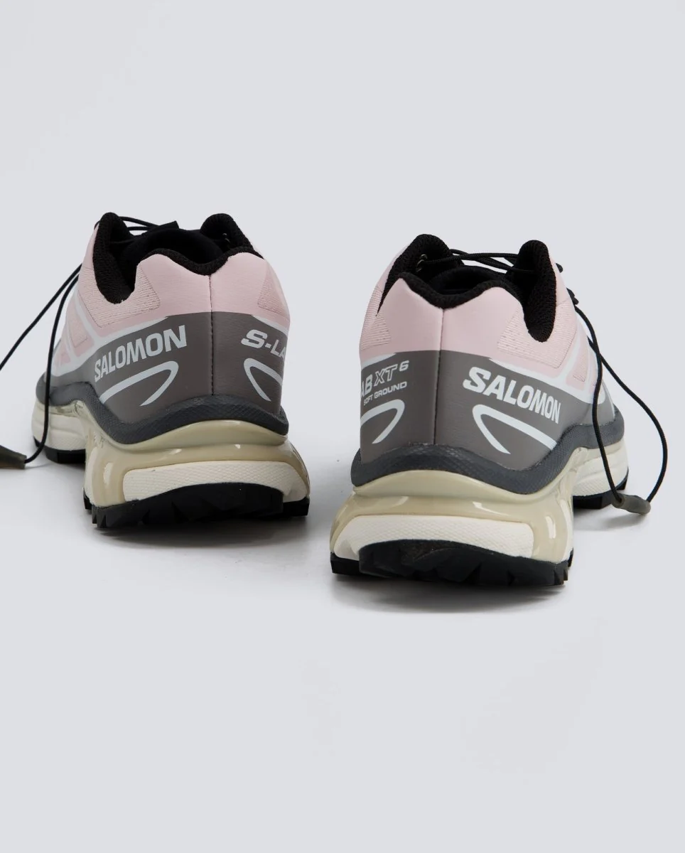 Salomon XT-6 Cloudburst Icy Rosa Y Gris Mujer - Image 2
