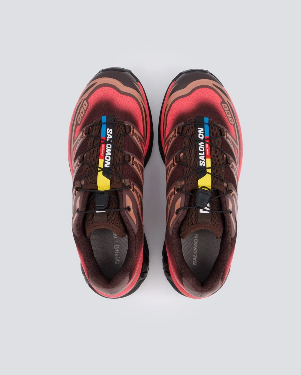 Salomon Xt-6 Skyline Marrón Y Rojo Mujer - Image 3