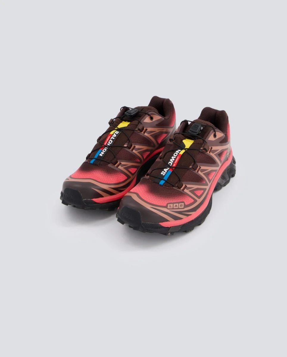 Salomon Xt-6 Skyline Marrón Y Rojo Mujer - Image 5