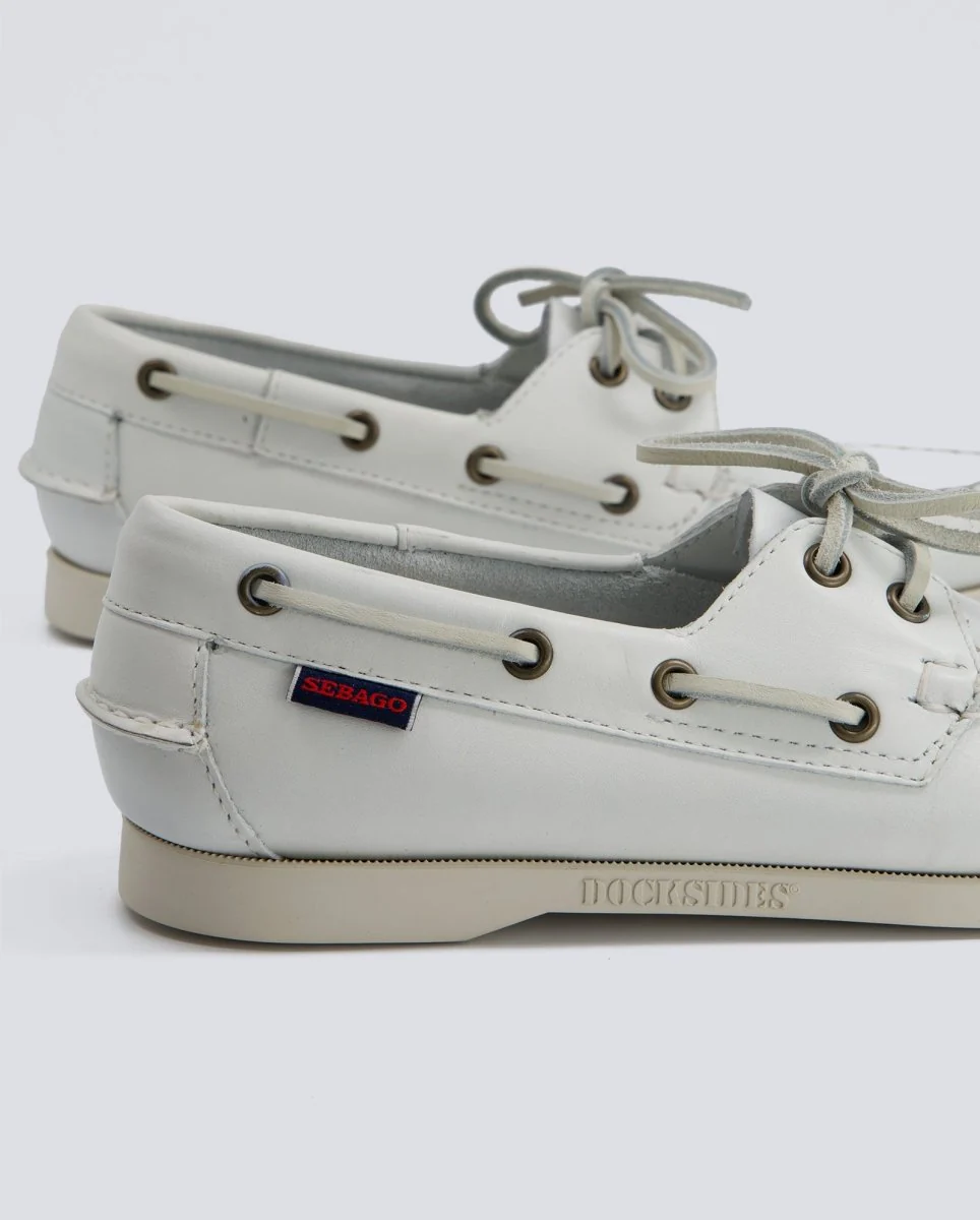 Sebago Docksides Portland Blanco Mujer - Image 2