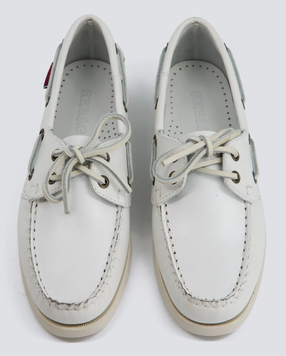 Sebago Docksides Portland Blanco Mujer - Image 3