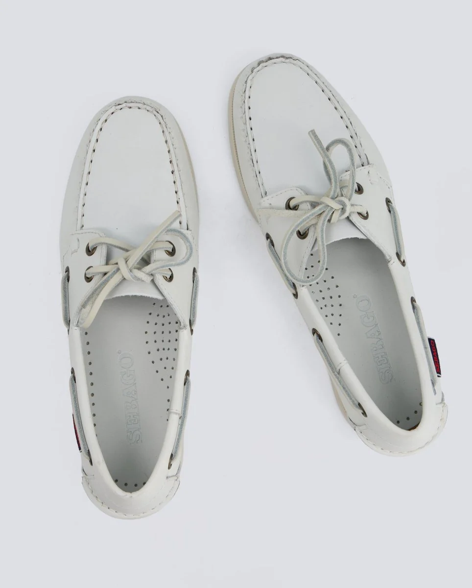 Sebago Docksides Portland Blanco Mujer - Image 4