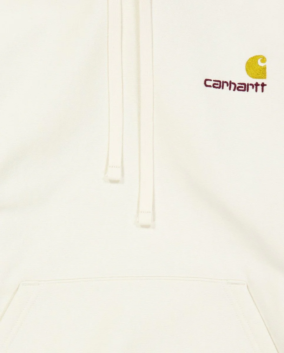 Sudadera Carhartt WIP American Script Hoodie Beige Unisex - Image 2
