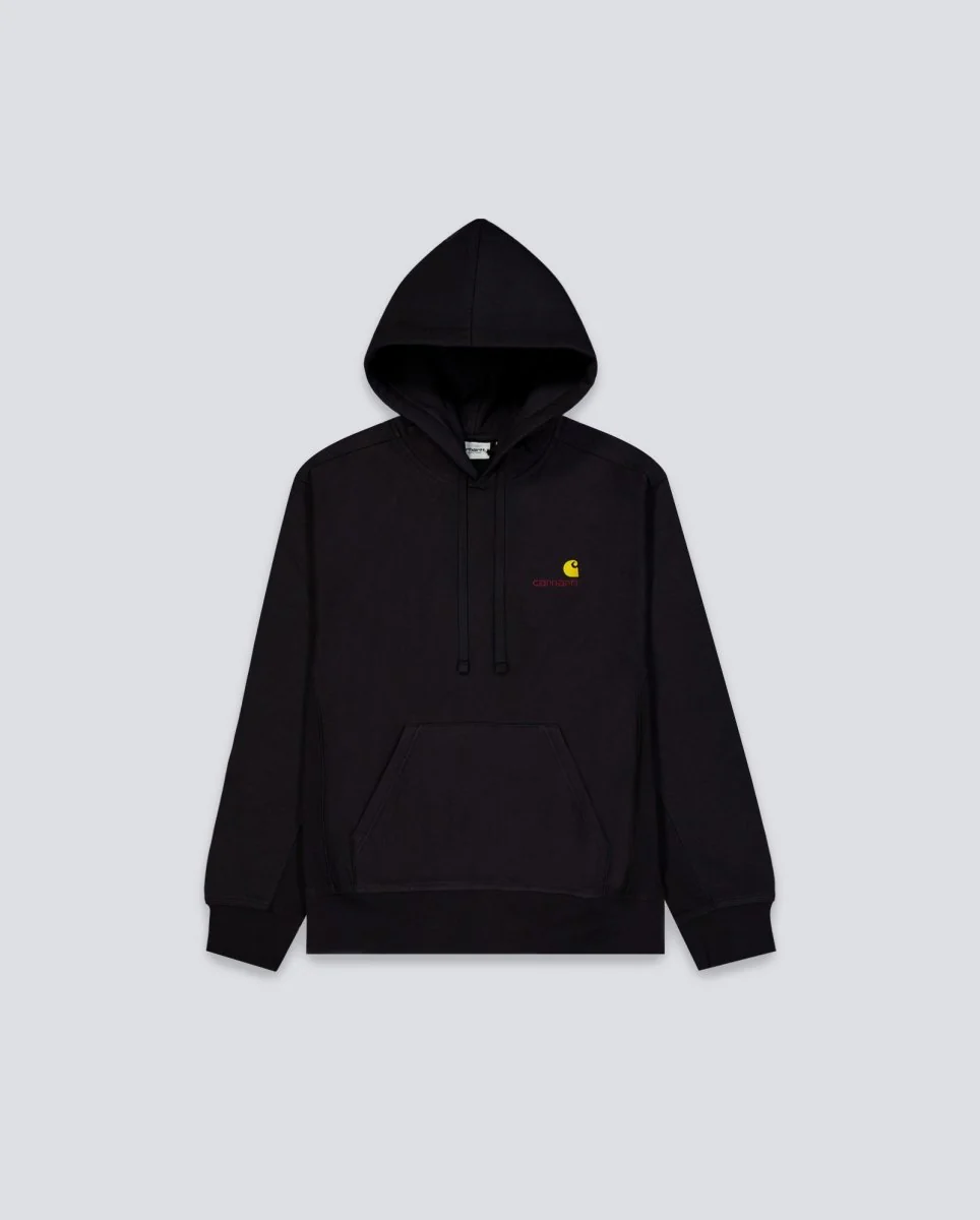 Sudadera Carhartt Wip American Script Negro Hombre