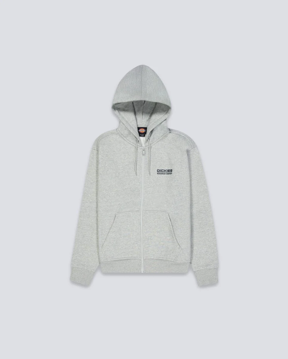 Sudadera Dickies Bolivar Fz Hoodie Gris Hombre