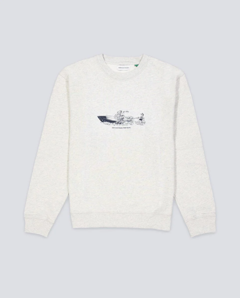 Sudadera Edmmond Studios Boxy Gris Claro Unisex
