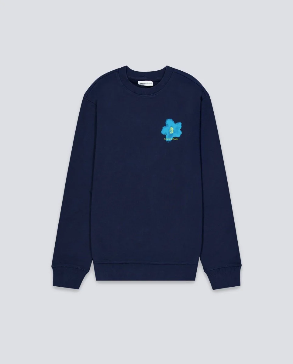 Sudadera Edmmond Studios Garden Azul Marino Hombre