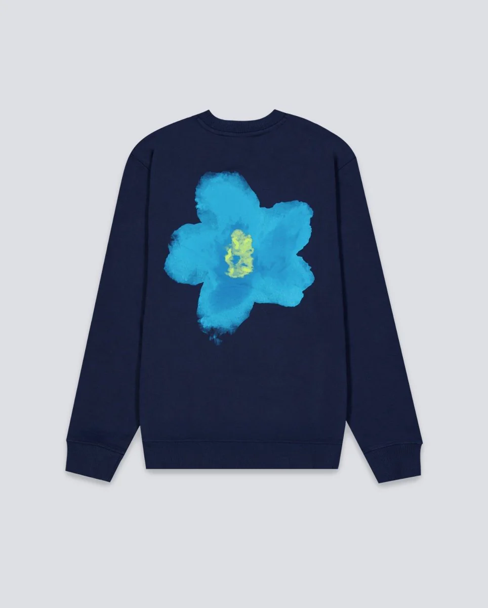 Sudadera Edmmond Studios Garden Azul Marino Hombre - Image 3