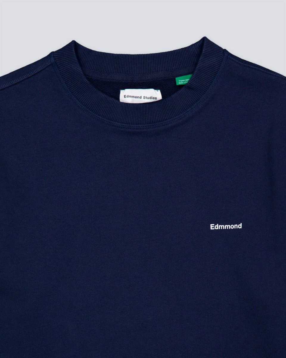 Sudadera Edmmond Studios Mini Logo Azul Marino Hombre - Image 3