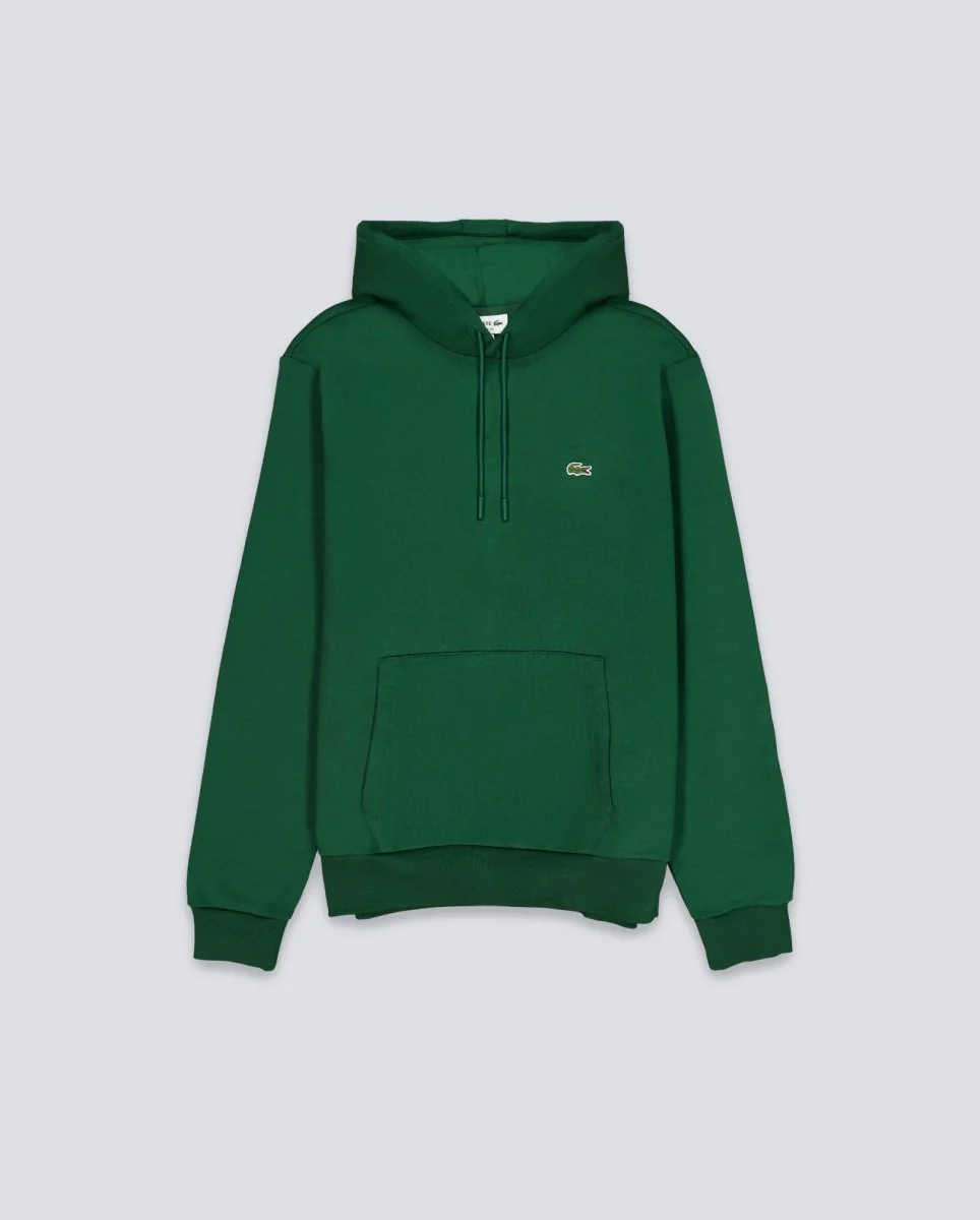 Sudadera Lacoste Con Capucha De Felpa Gruesa Verde Unisex