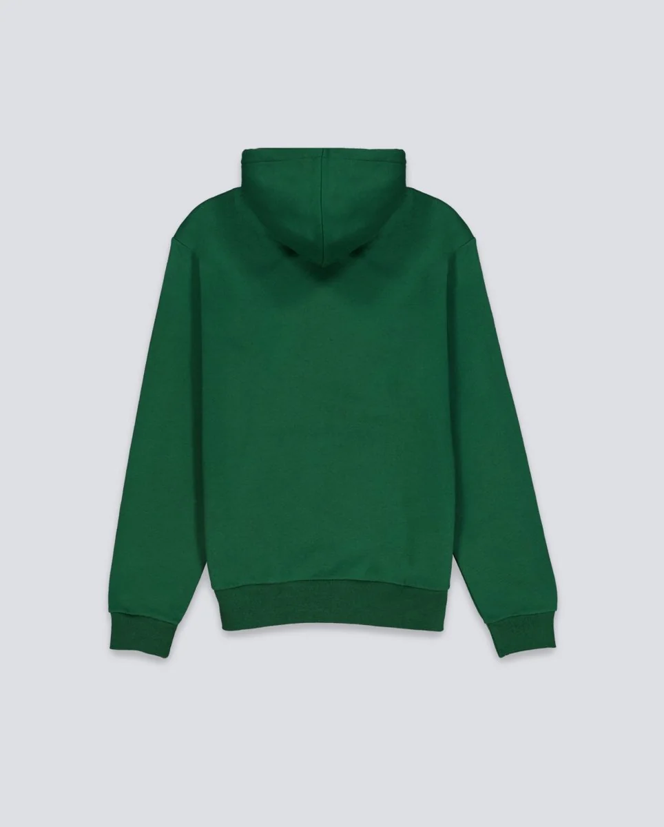 Sudadera Lacoste Con Capucha De Felpa Gruesa Verde Unisex - Image 3