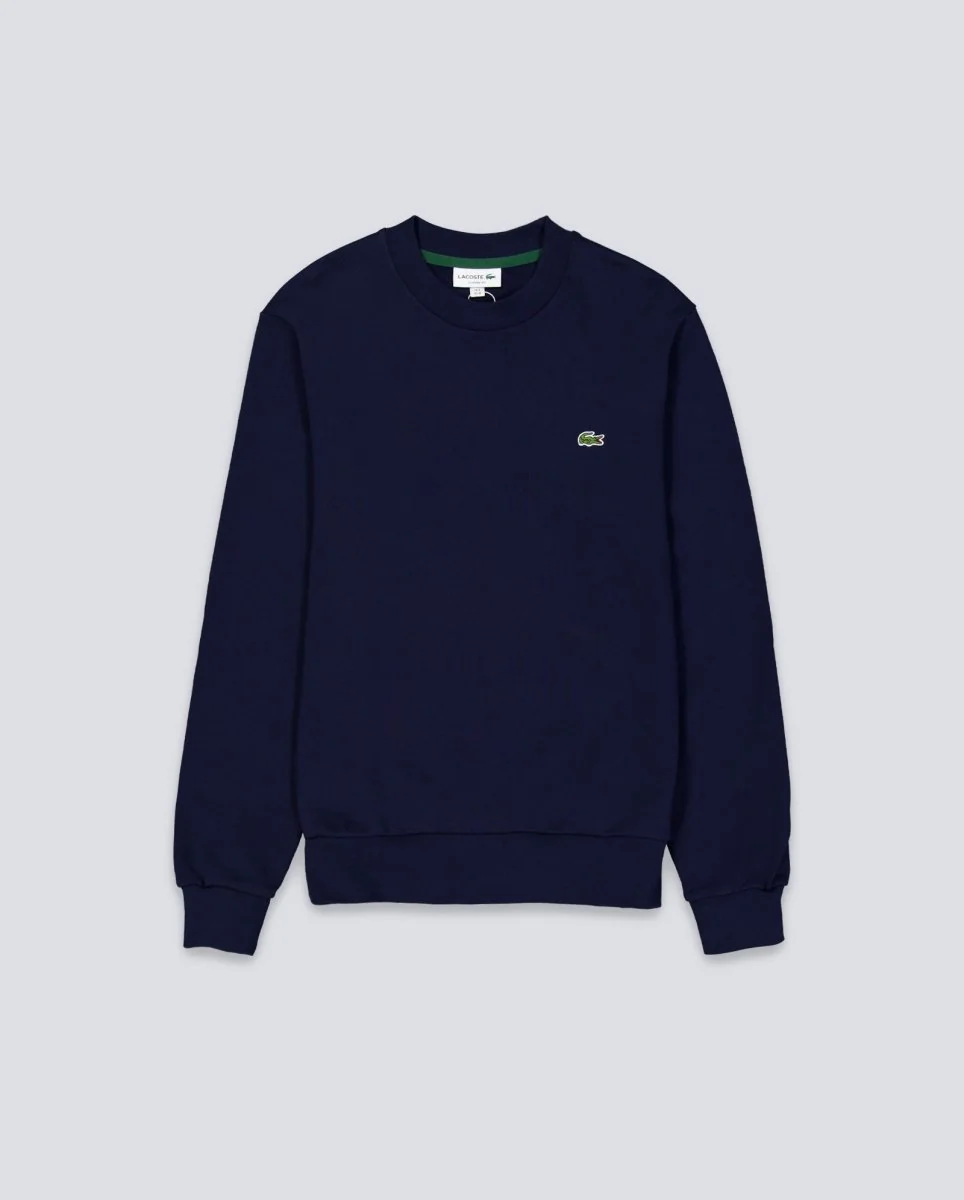 Sudadera Lacoste Cotton Fleece Sweatshirt Azul Marino Unisex