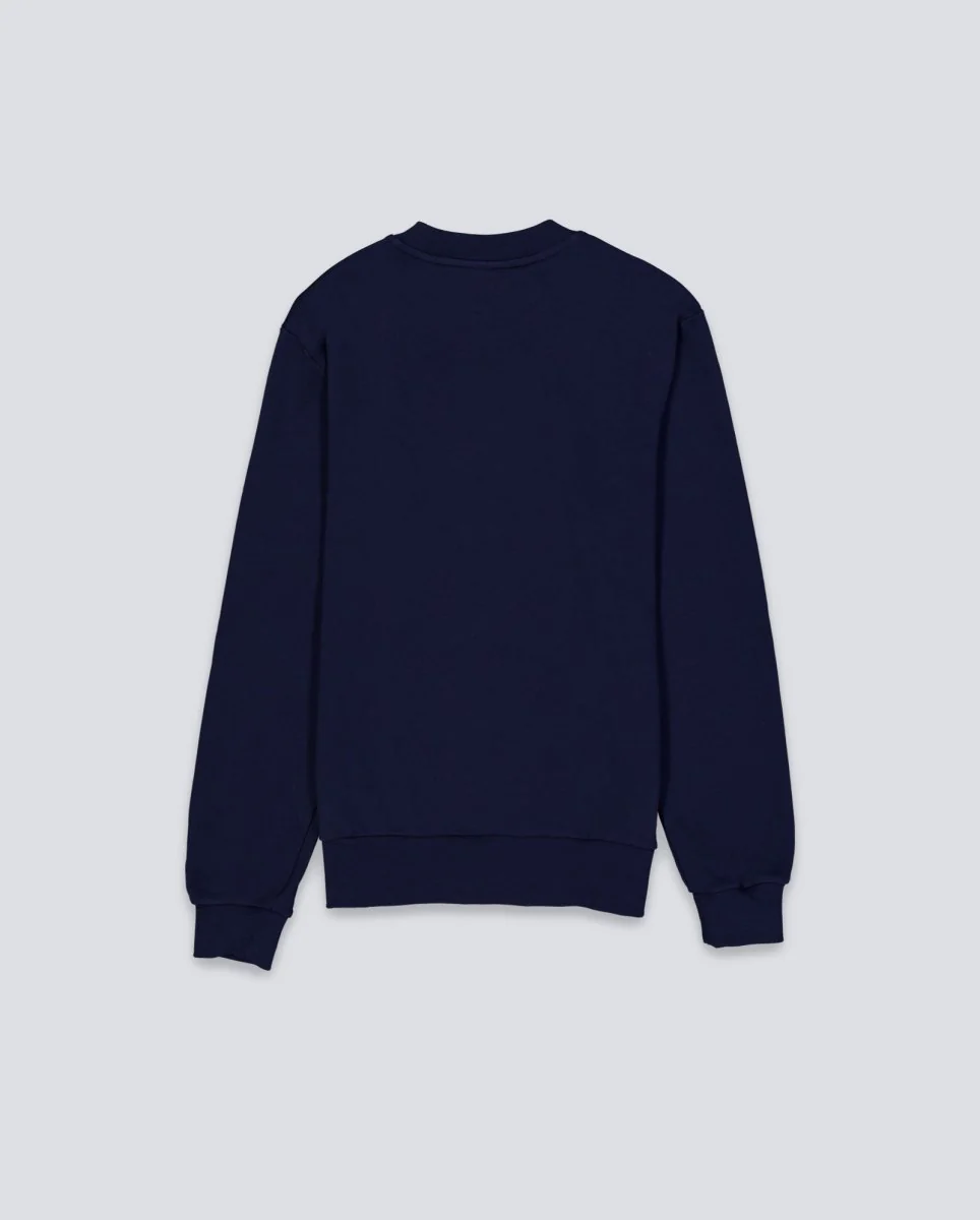 Sudadera Lacoste Cotton Fleece Sweatshirt Azul Marino Unisex - Image 3