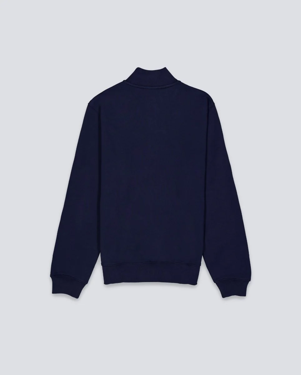 Sudadera Lacoste Cuello Con Cremallera Azul Marino Hombre - Image 3