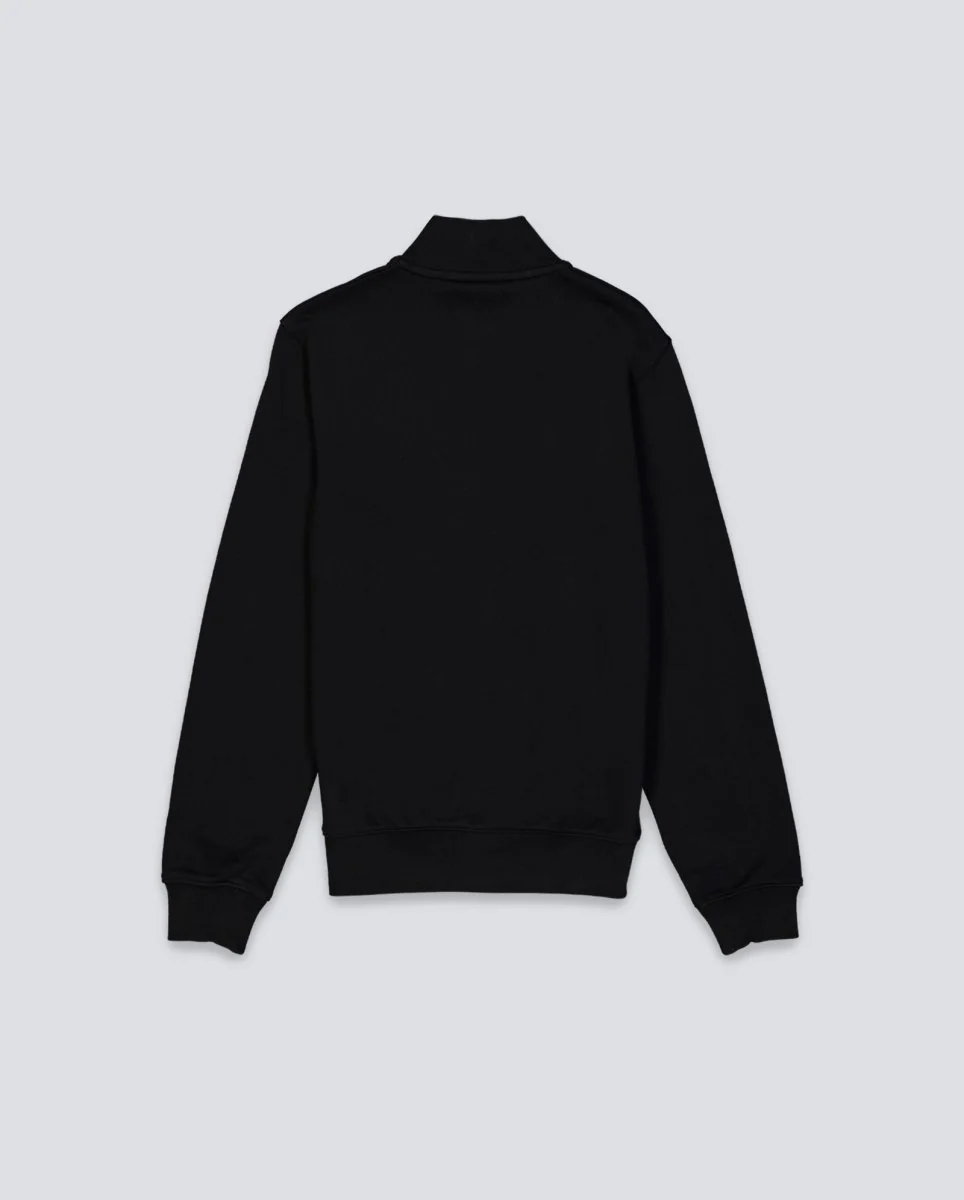Sudadera Lacoste Cuello Con Cremallera Negro Hombre - Image 3