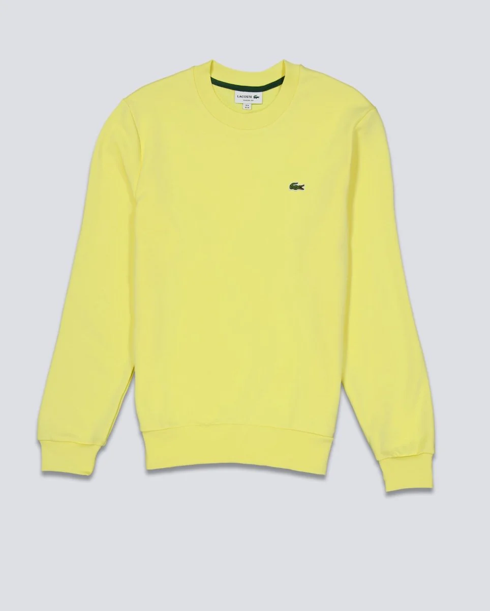 Sudadera Lacoste de Felpa Amarillo Unisex